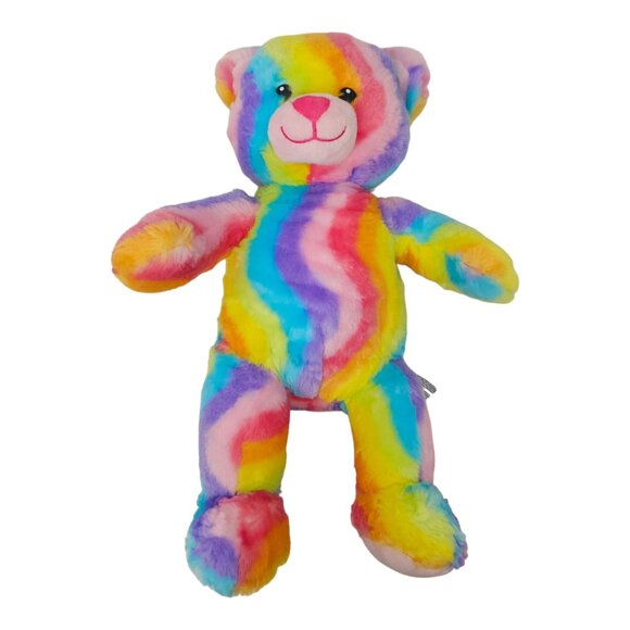 Build A Bear Workshop Enchanted Garden Rainbow 17" Teddy Bear Plush Pastel Toy - Picture 2 of 11